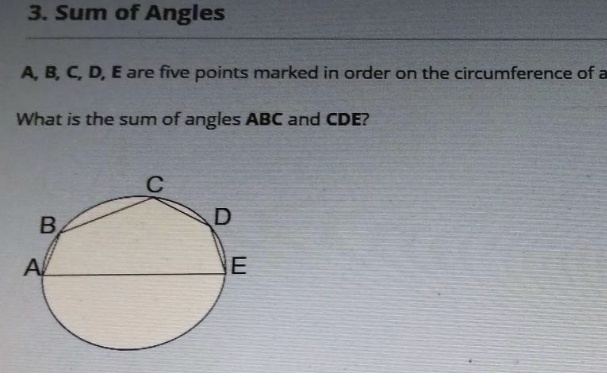 Semi-circle Angles Diagram